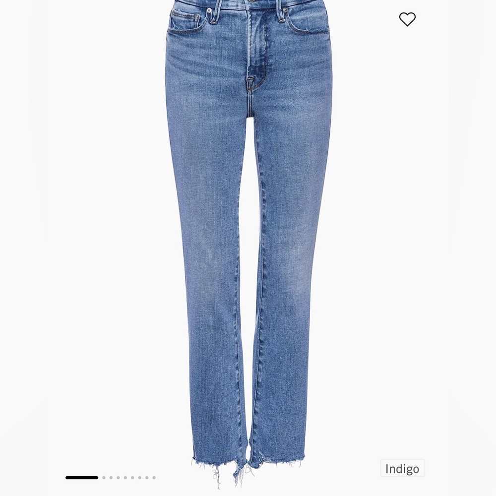 Medium Wash Straight Leg High-Rise Jeans